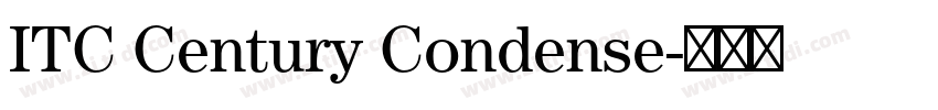 ITC Century Condense字体转换